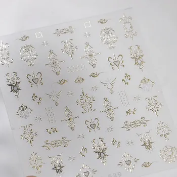 Umělé nehty 5D květinové samolepky na nehty růže | samolepky, nehtové doplňky - M629