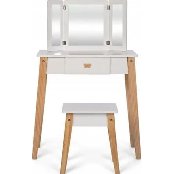 Dřevěná hračka Bílý dřevěný toaletní stolek pro holčičku Astrup