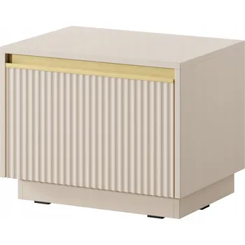 Noční stolek Noční stolek béžový, moderní 53,6 cm, laminovaná deska