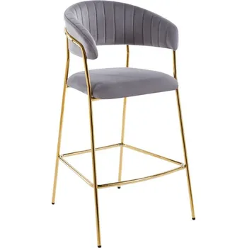 Toaletní stolek Barová židle H3 JG Šedá Zlatá
