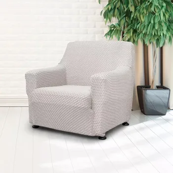 Napínací potah Potah na křeslo Malaga, smetanový 679118