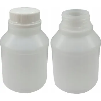 Láhev PLASTOVÁ LÁHEV HDPE BÍLÁ NA CHEMII 250ML