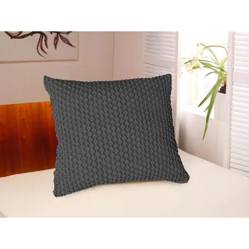 Povlečení Povlak na polštář Malaga, antracitový, 2 ks 679139