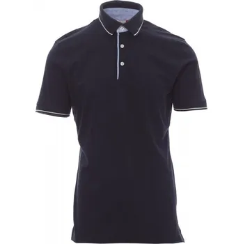 Payperwear Pánská polokošile Cambridge se žebrovaným lemem Barva: modrá námořní - bílá, Velikost: 4XL