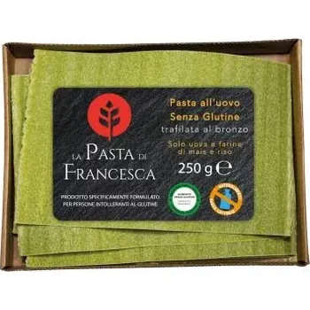 Italské těstoviny Lasagna Verde all´ uovo bez lepku - La Pasta di Francesca 250g