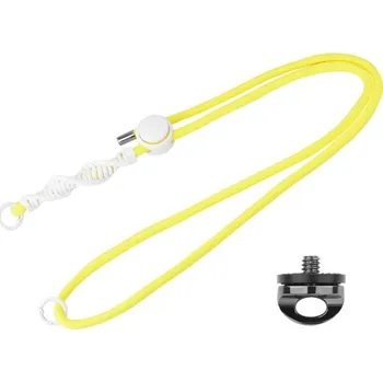 Příslušenství pro videokameru PULUZ 109308 PULUZ Univerzální šňůrka pro akční kamery žlutá