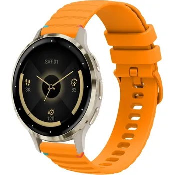 VSECHNONAMOBIL 87449 WAVY Silikonový řemínek pro Garmin Venu 3S oranžový
