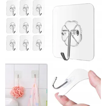 Věšák Háček bez vrtání Martom bezbarvý