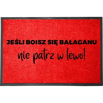Rohožka VSTUPNÍ ROHOŽKA 40X60 HIT NAPIS BOISZ SIĘ BAŁAGANU? NIE PATRZ W LEWO