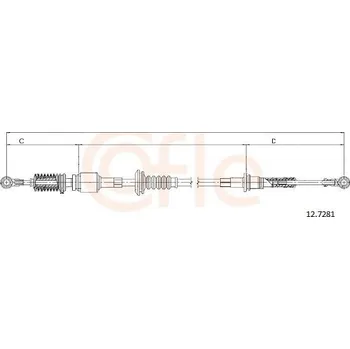 Tazne lanko, rucni prevodovka COFLE 12.7281