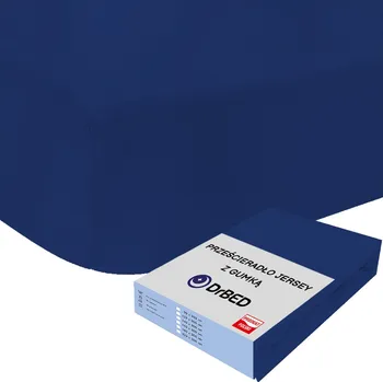 Prostěradlo Prostěradlo s Gumou 100x200 Jersey Prodyšné TMAVĚ MODRÉ Měkké Polské