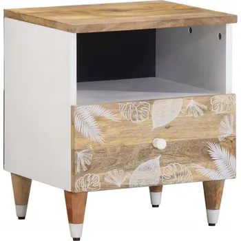 Noční stolek Noční stolek, 40x33x46 cm, masivní mangové dřevo