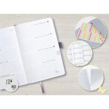 Diář Diář "Jolie", kobaltově modrá, A6, týdenní, 2026, tvrdé desky, SIGEL J6400