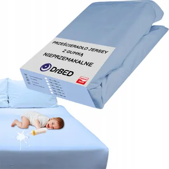 Prostěradlo Prostěradlo s GUMOU Jersey 100x200 NEPROMOKAVÉ Voděodolné MODRÉ