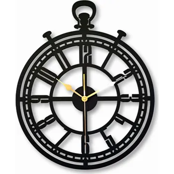 Hodiny VELKÉ, MODERNÍ HODINY NA ZEĎ, LOFT, VINTAGE, DO OBÝVÁKU, TICHÉ, ČITELNÉ, 40 cm