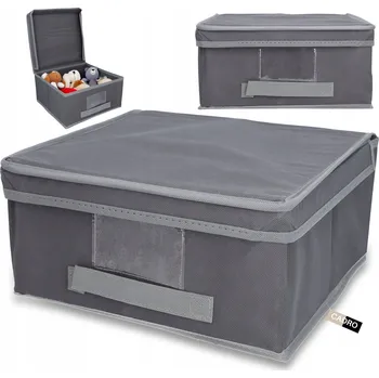 Úložný box Krabička 31x28x15,5 cm, organizér do skříně s víkem pro uskladnění