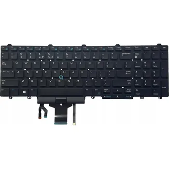 Náhradní klávesnice pro notebook KLÁVESNICE DELL E5550 E5570 E5580 5550 3510 7510 7710 LED ORIGINÁL PL