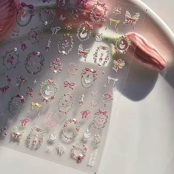 Umělé nehty Mašle pro zdobení nehtů | samolepky, nail art doplňky - do 4520JZ