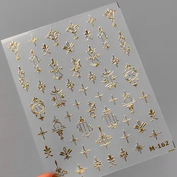 Umělé nehty 5D květinové samolepky na nehty růže | samolepky, nehtové doplňky - M162