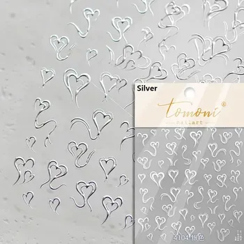 Samolepky na nehty s 3D efektem | zdobení nehtů, nálepky - TO4104S