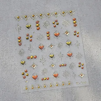 Samolepky na nehty s 3D efektem | zdobení nehtů, nálepky - M760