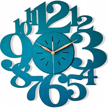 Hodiny VELKÉ, MODERNÍ HODINY NA ZEĎ, VELKÉ ČÍSLICE, PŘEHLEDNÉ, TICHÉ, 3