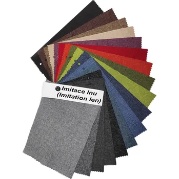 Vzorník voděodolných látek Imitace lnu, 15x20 cm