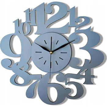 Hodiny VELKÉ, MODERNÍ HODINY NA ZEĎ, VELKÉ ČÍSLICE, PŘEHLEDNÉ, TICHÉ, 3