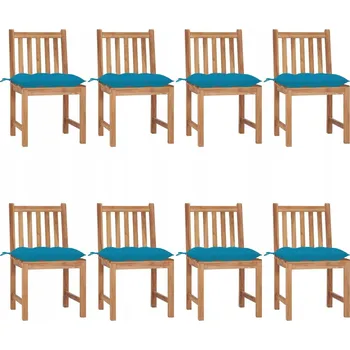 Zahradní židle VidaXL dřevo modrá