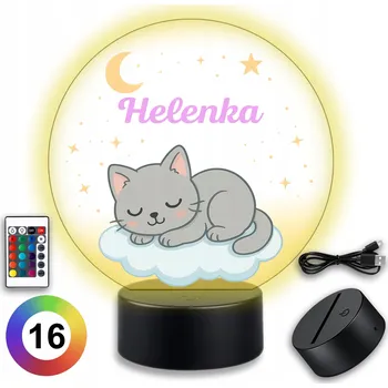 Lampička Noční lampa Koala Wood, vícebarevná