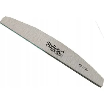 Pilník na nehty Stylistic tvar loďky, zrnitost 80/100, šedý