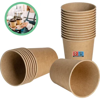 Jednorázové nádobí Papírové kelímky 400 ml 50 ks
