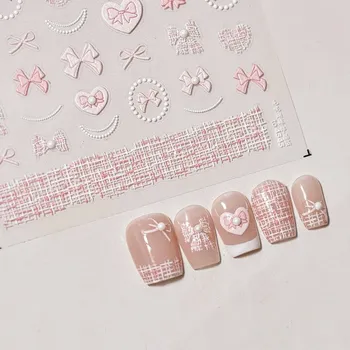 Umělé nehty Mašle pro zdobení nehtů | samolepky, nail art doplňky - do 4545JZ