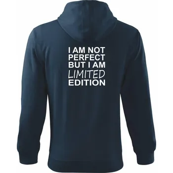 Pánská mikina Limited edition - Mikina s kapucí na zip trendy zipper - 3XL ( Námořní modrá (velmi tmavá - téměř černá) )