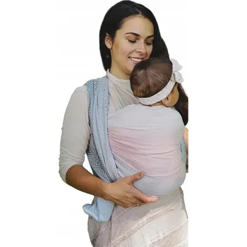 Šátek na nošení dítěte Šátek na nošení dětí tkaný Little Frog Velikost M