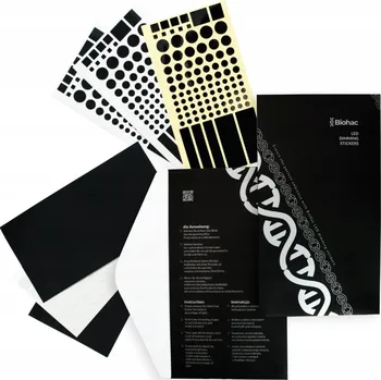 5X BÍLÉ A ČERNÉ SAMOLEPKY BLOKUJÍCÍ SVĚTLO LED DIOD ZATEMŇUJÍCÍ SADA