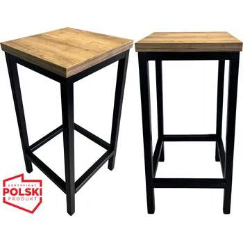 Barová židle BAROVÁ ŽIDLE TABORET STOŁEK METALOWY BAROVÝ KUCHYŇSKÝ LOFT 64,5 cm POLSKÁ VÝROBA