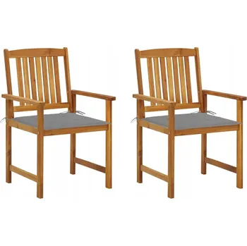 Zahradní židle VidaXL dřevěná šedá