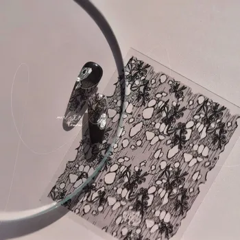 3d zimní nálepky na nehty s reliéfem | samolepky, nehtové zdobení - MS761