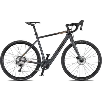 Elektrokolo 4EVER ENGRAVE PRO - titan/metal gold 2023/24 Průměr kol: 28" (700C), Výška rámu: (52 cm), Velikost rámu: M