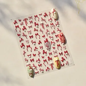 Roztomilé nálepky mašličky na nehty | nálepky, zdobení nehtů - na 4819