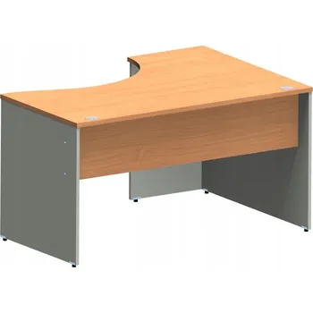 Psací stůl BN-140L SILVER BUK BAWARIA + ŠEDÁ PLATINA