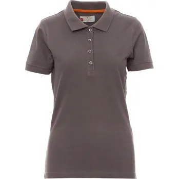 Dámské tričko Payperwear Dámská polokošile Venice se žebrovaným límečkem a manžety Barva: šedá ocelová, Velikost: L