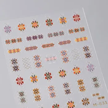 Umělé nehty 5D květinové samolepky na nehty růže | samolepky, nehtové doplňky - M831