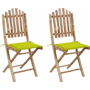 Zahradní křeslo Greatstore bambusové zelené