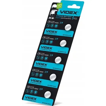Článková baterie 5x BATERIE VIDEX CR1225 3V lithiová knoflíková baterie LITHIOVÁ 5 kusů 48mAh
