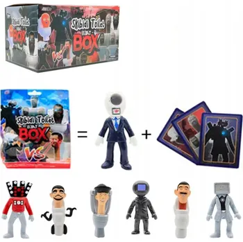 Figurka SKIBIDI TOILET WC záchod - Sáček překvapení + FIGURKA + 3 KARTY