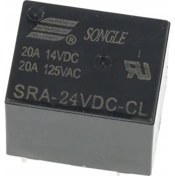 Relé Elektromagnetické relé 24V 10A SRA-24VDC-CL