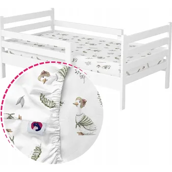 Prostěradlo Prostěradlo 140x80 s gumou bavlněné do dětské postýlky BAVLNA vzory