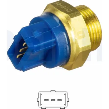 Ventilátor topení a klimatizace Teplotní spínač, větrák chladiče DELPHI TS10486